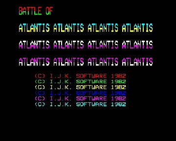 Battle of Atlantis (1982)(IJK)[ATLANTI] screen shot title